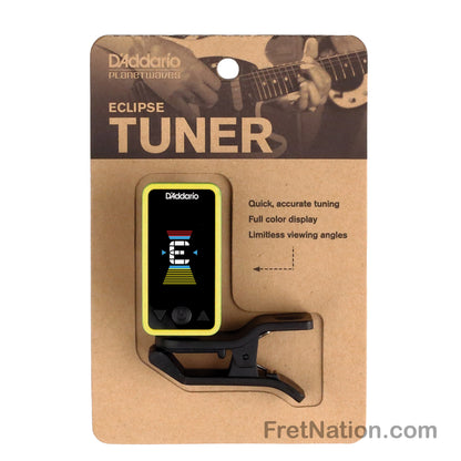 D'Addario D'Addario Eclipse Headstock Clip-On Tuner - PW-CT-17YL Yellow