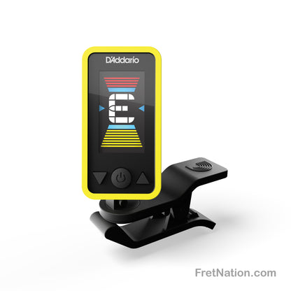 D'Addario D'Addario Eclipse Headstock Clip-On Tuner - PW-CT-17YL Yellow