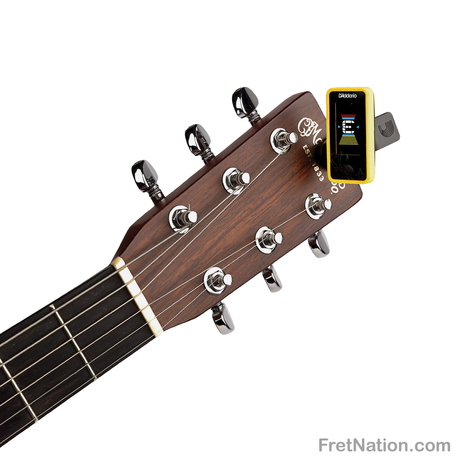 D'Addario D'Addario Eclipse Headstock Clip-On Tuner - PW-CT-17YL Yellow