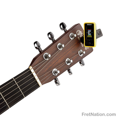 D'Addario D'Addario Eclipse Headstock Clip-On Tuner - PW-CT-17YL Yellow