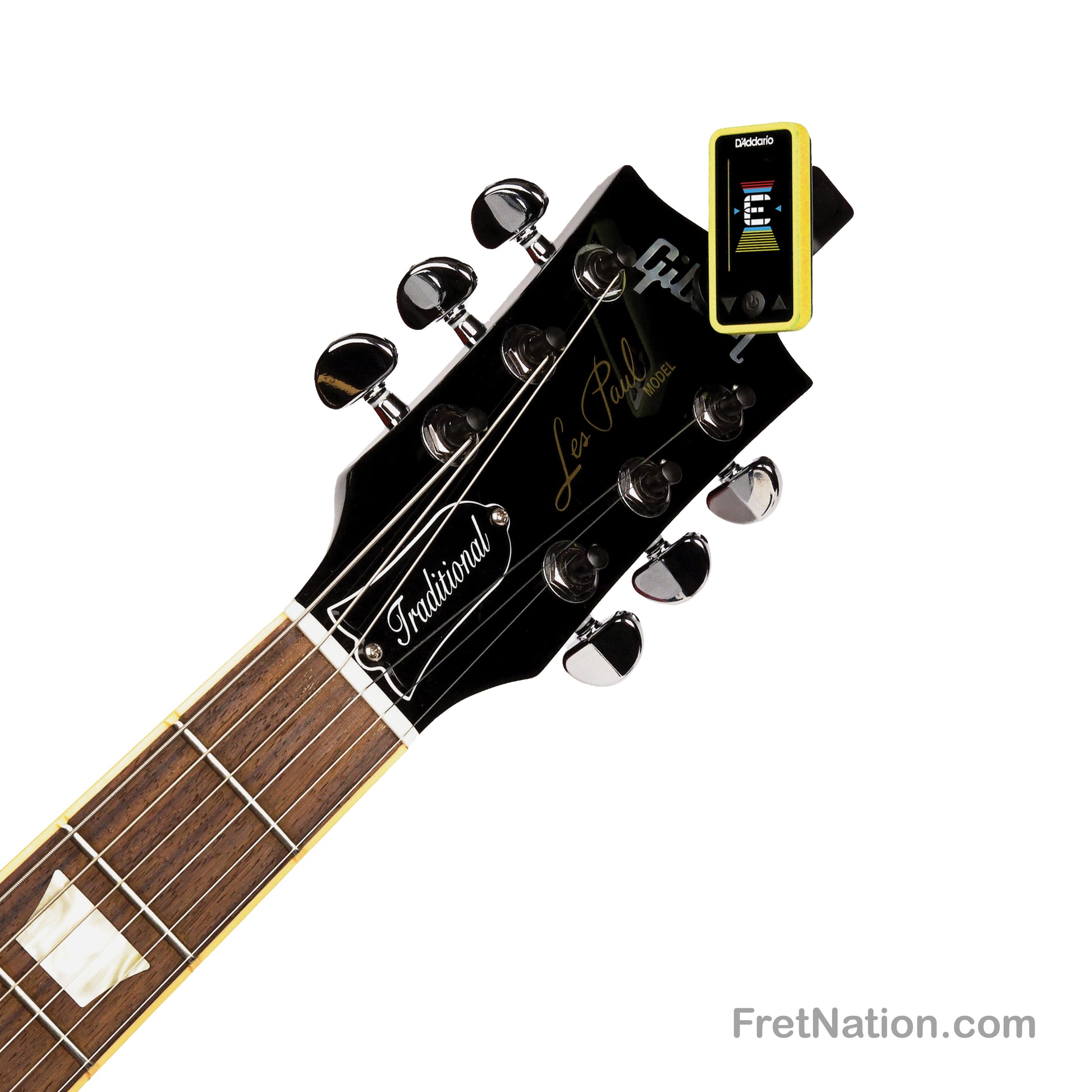 D'Addario D'Addario Eclipse Headstock Clip-On Tuner - PW-CT-17YL Yellow