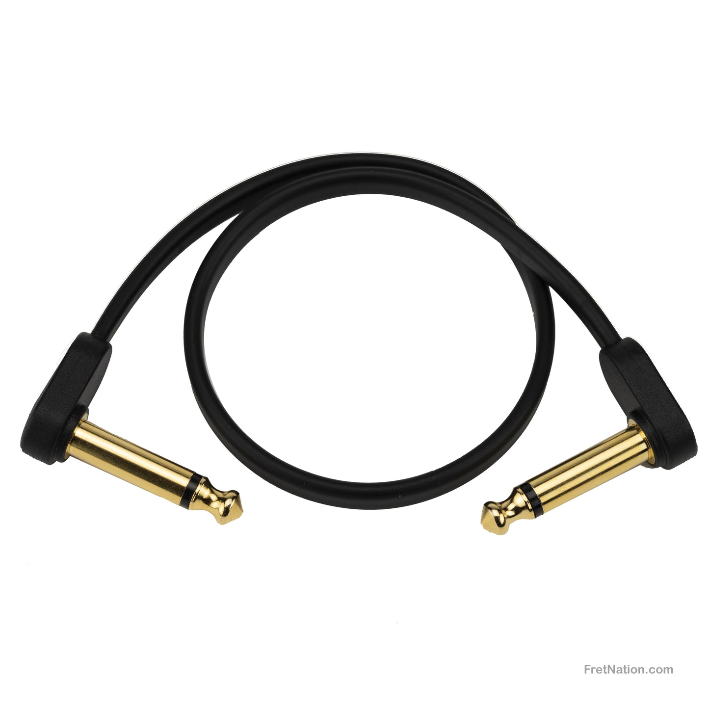 D'Addario D'Addario Custom Series Flat Instrument Patch Cable 01-Foot 1/4" - PW-FPRR-01