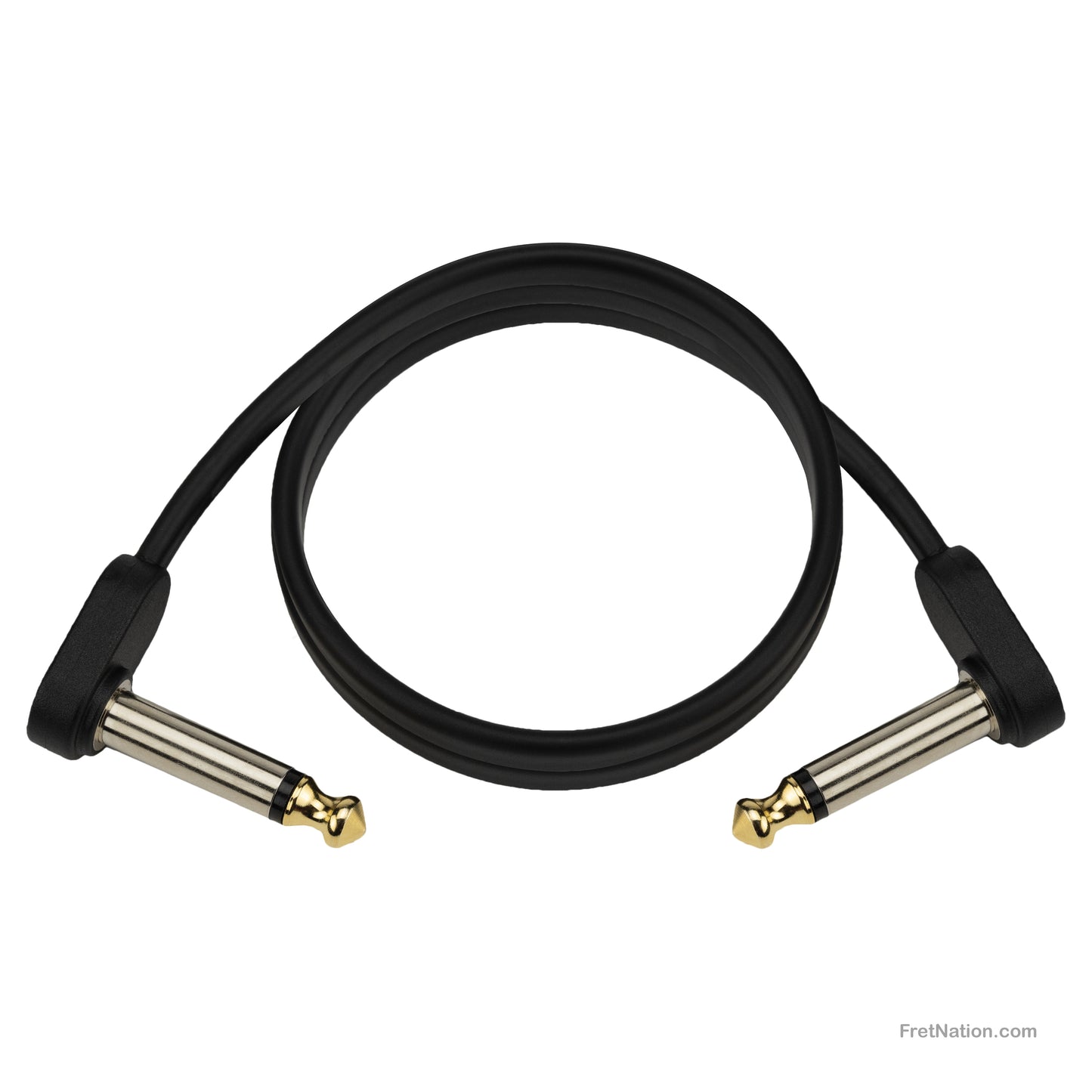D'Addario D'Addario Custom Series Flat Instrument Patch Cable 02-Foot 1/4" - PW-FPRR-02