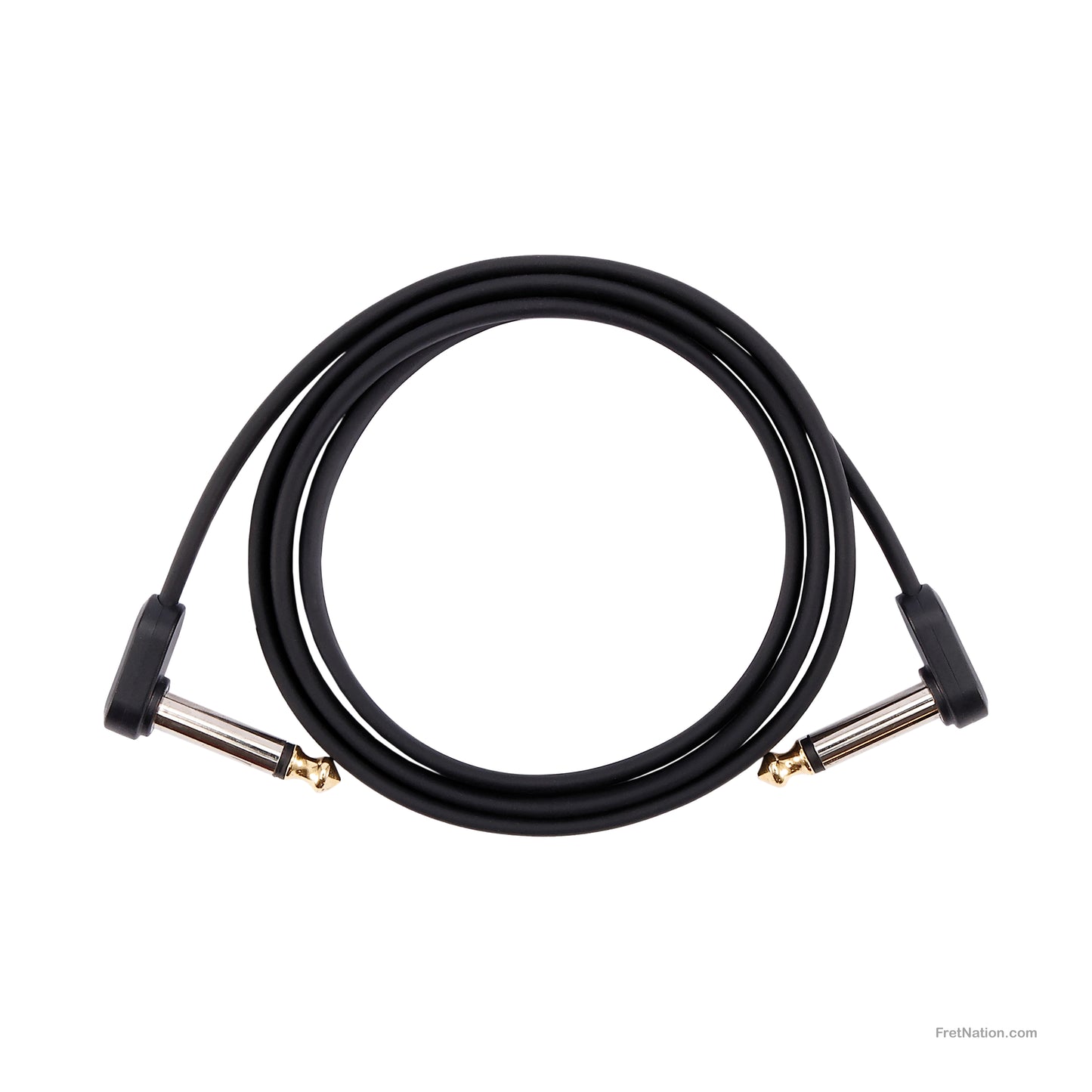 D'Addario D'Addario Custom Series Flat Instrument Patch Cable 03-Foot 1/4" - PW-FPRR-03