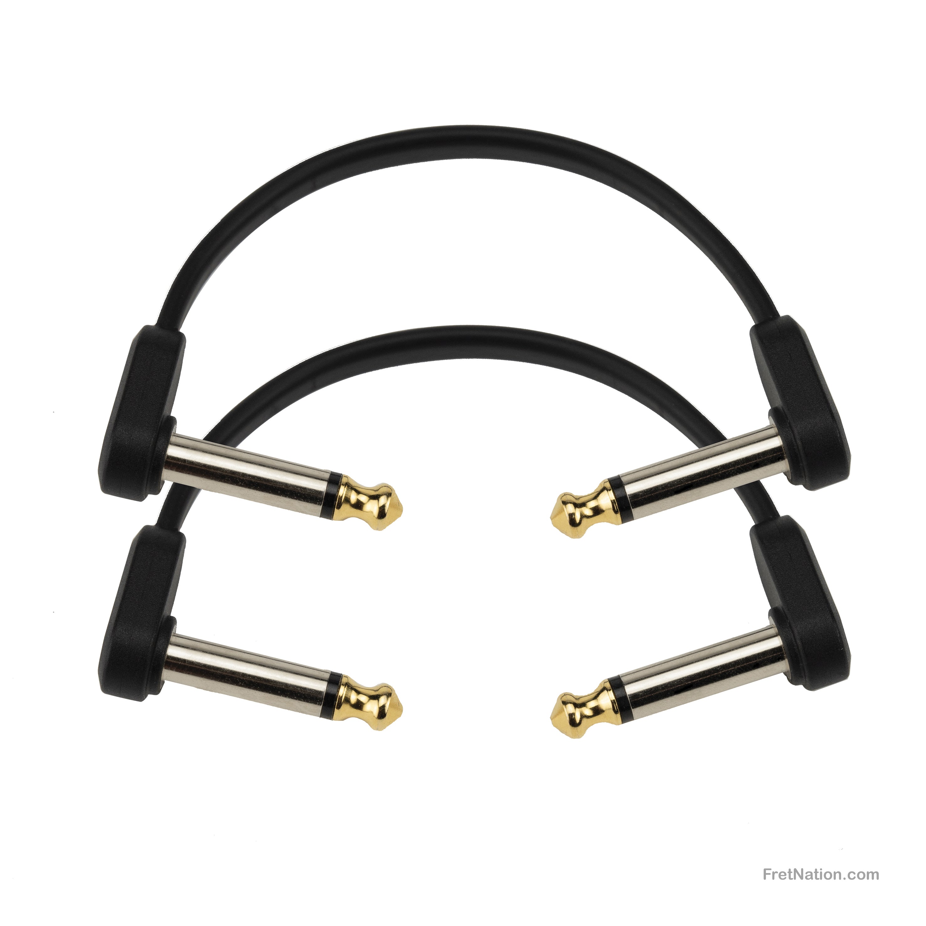 D'Addario Custom Series Flat Instrument Patch Cable Twin Pack 04-Inch ...