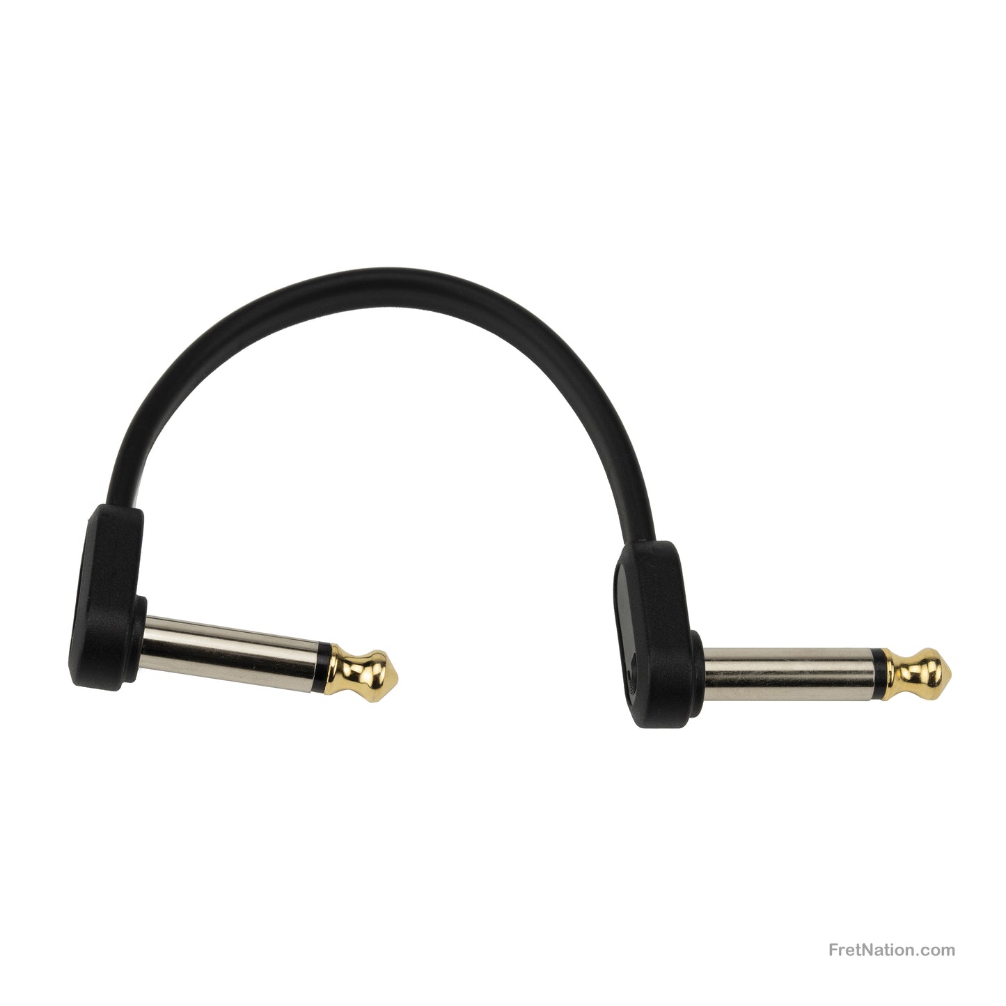 D'Addario D'Addario Custom Series Flat Instrument Patch Cable Twin Pack 04-Inch 1/4" - PW-FPRR-204