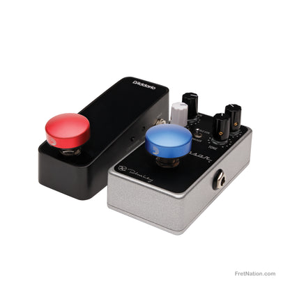 D'Addario D'Addario XPND Footswitch Topper Blue/Red 2-pack - PW-FST-02BURD
