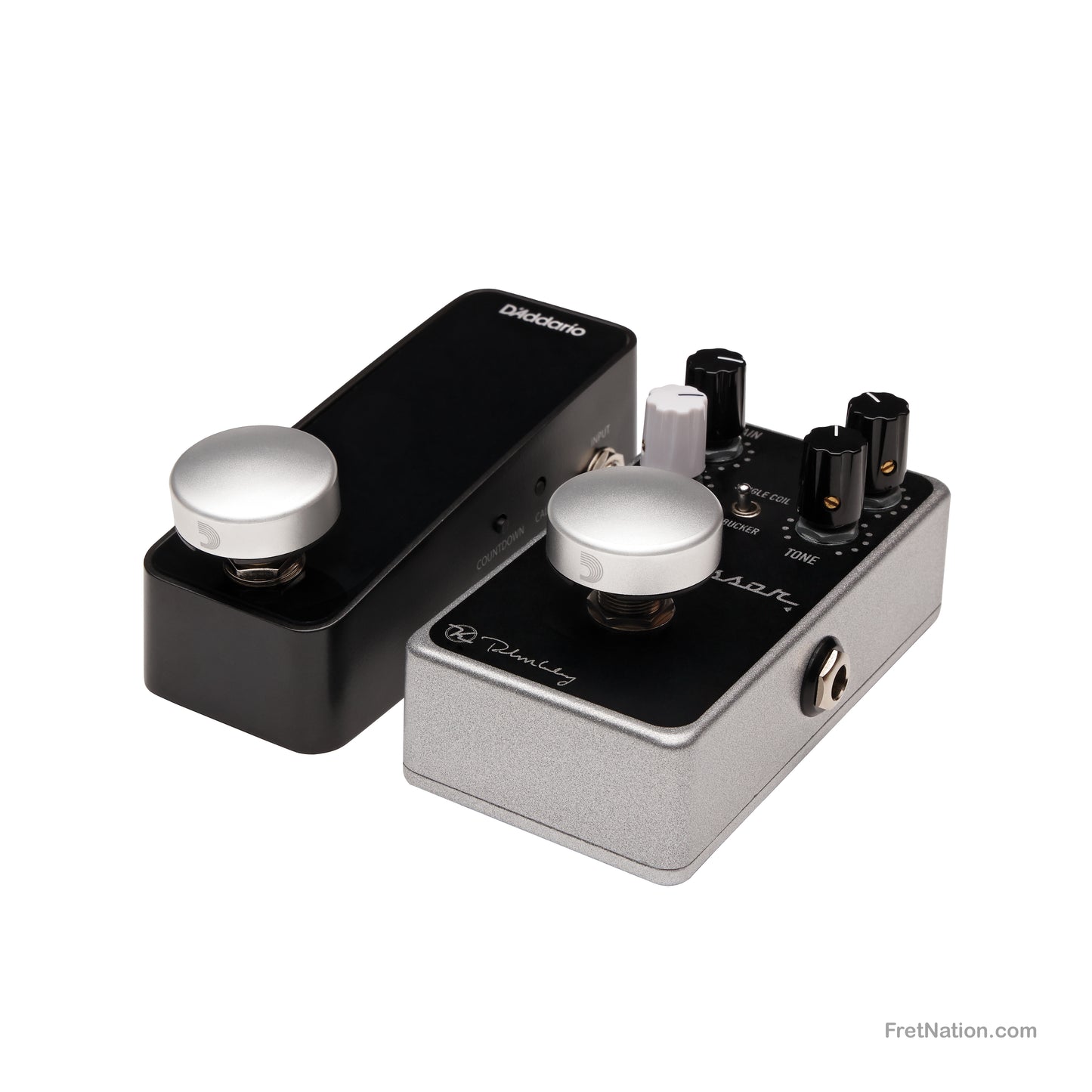 D'Addario D'Addario XPND Footswitch Topper Silver 2-pack - PW-FST-02S