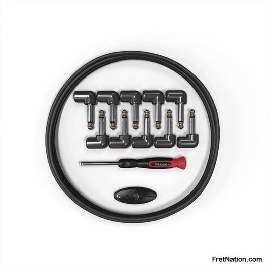 D'Addario D'Addario DIY Solderless Custom Pedalboard Cable Kit - 10 Foot - 10 Plugs - PW-GPKIT-10