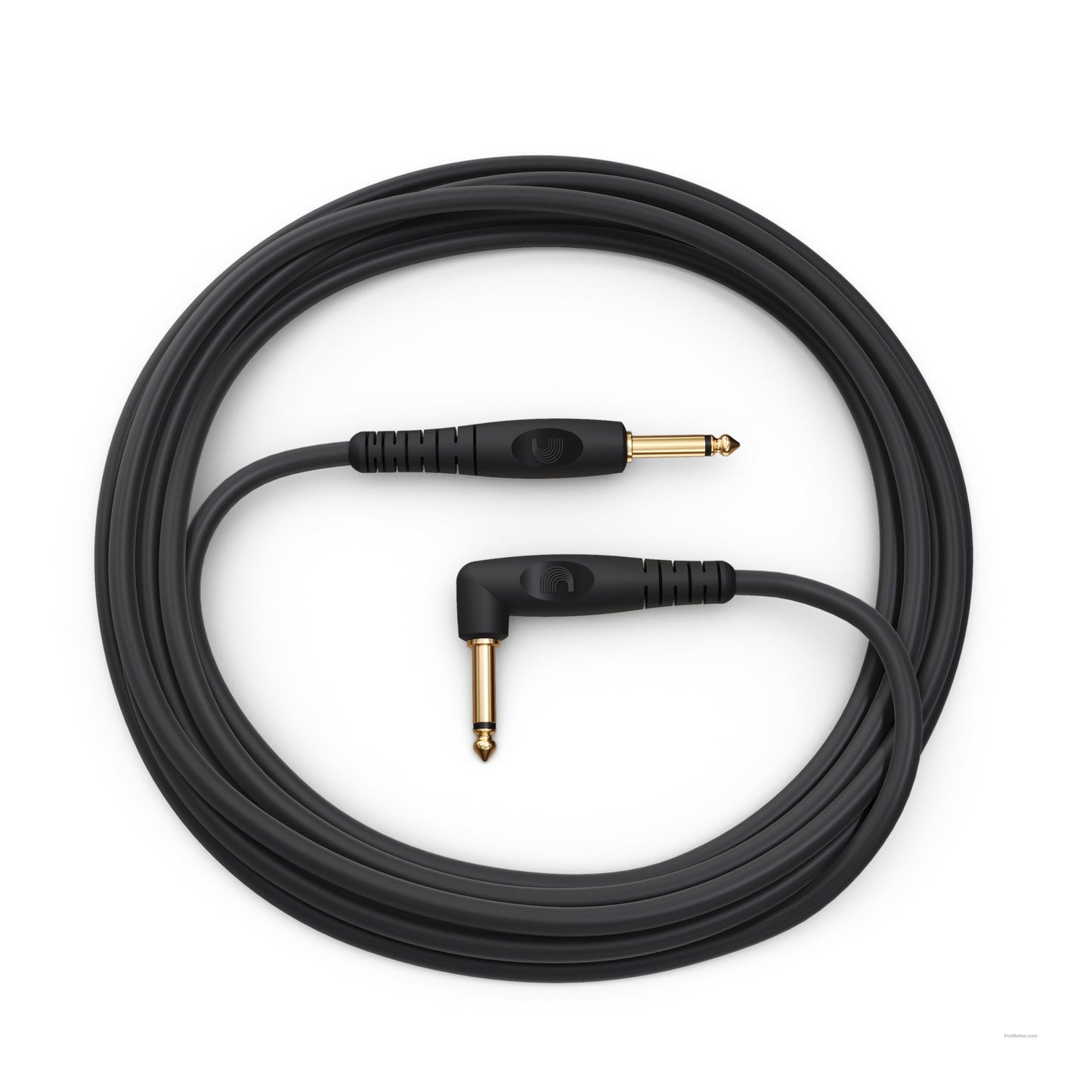 D'Addario D'Addario Custom Series Instrument Cable Right Angle 20-Foot 1/4" - PW-GRA-20