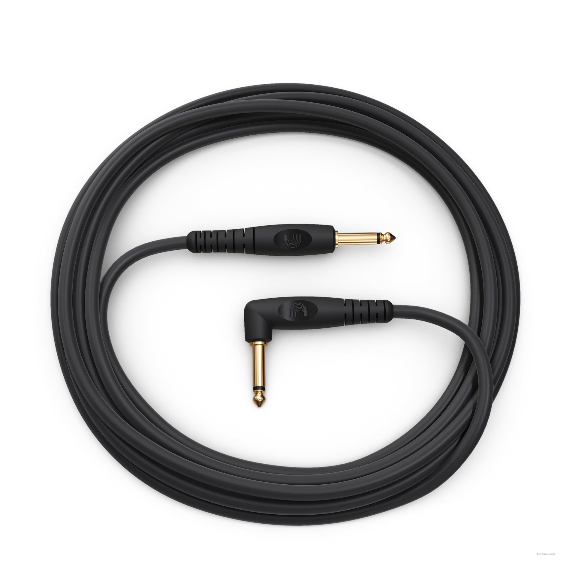 D'Addario D'Addario Custom Series Instrument Cable Right Angle 20-Foot 1/4" - PW-GRA-20