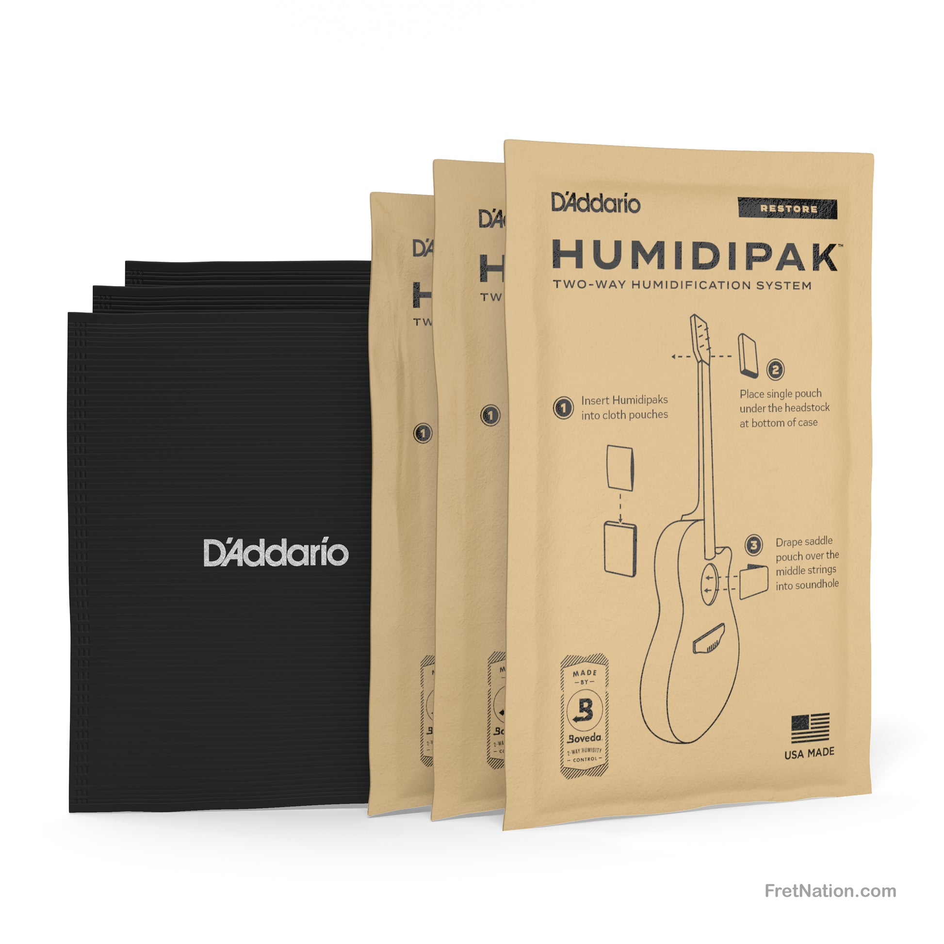 D'Addario D'Addario Humidipak Restore Kit Humidity Control Packs - PW-HPK-03