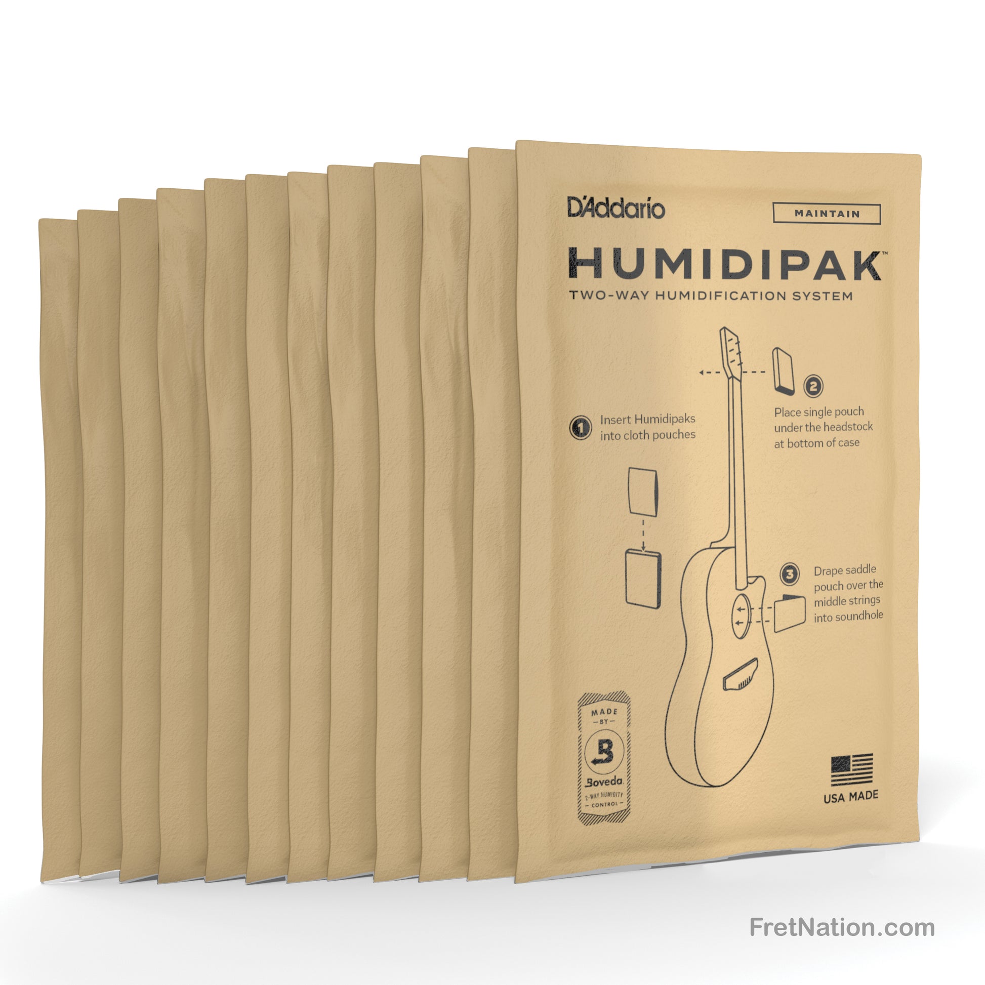 D'Addario D'Addario Humidipak System Replacement Packets 12-pack - PW-HPRP-12