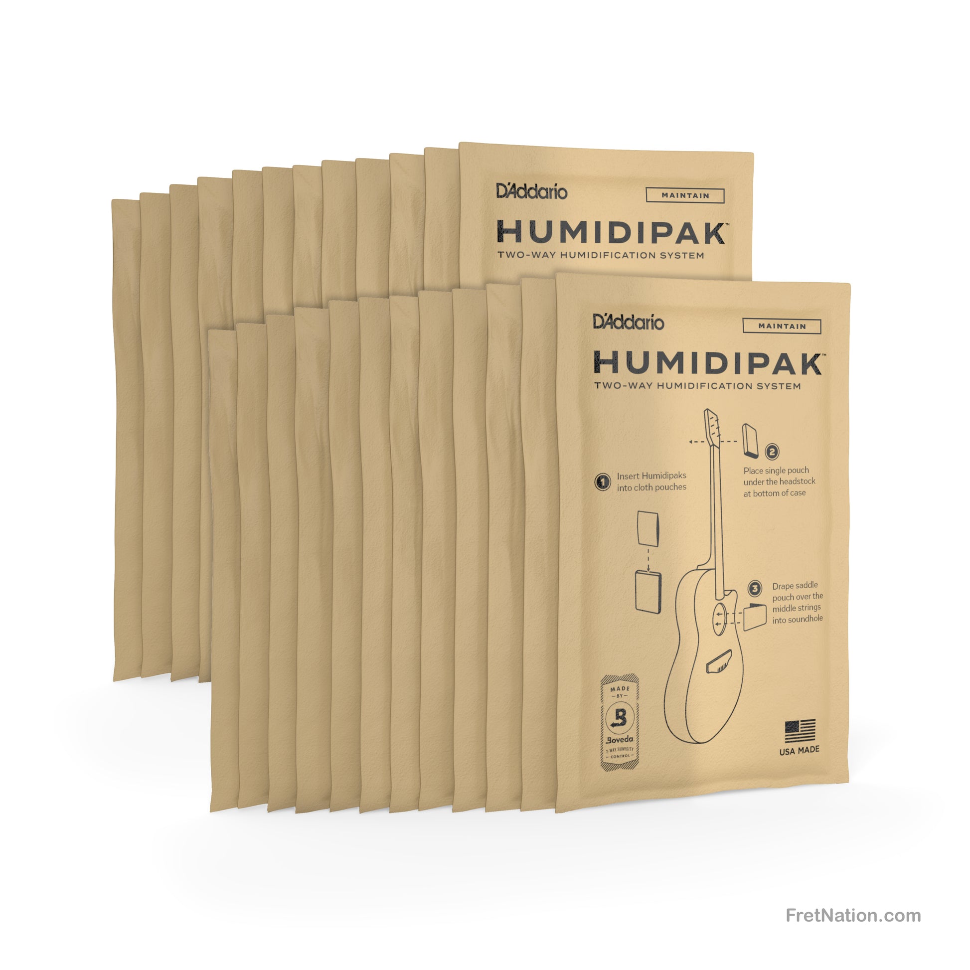D'Addario D'Addario Humidipak System Replacement Packets 24-pack - PW-HPRP-24