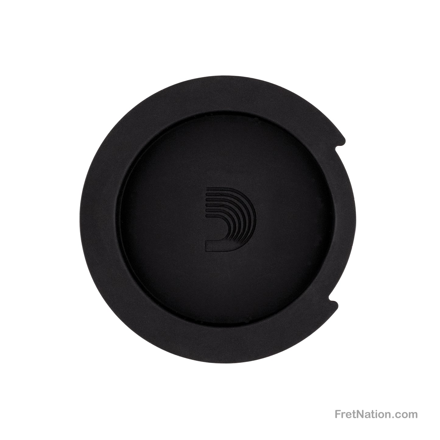 D'Addario D'Addario Screeching Halt Sound Hole Cover for Acoustic Guitar Large Black - PW-SH-01