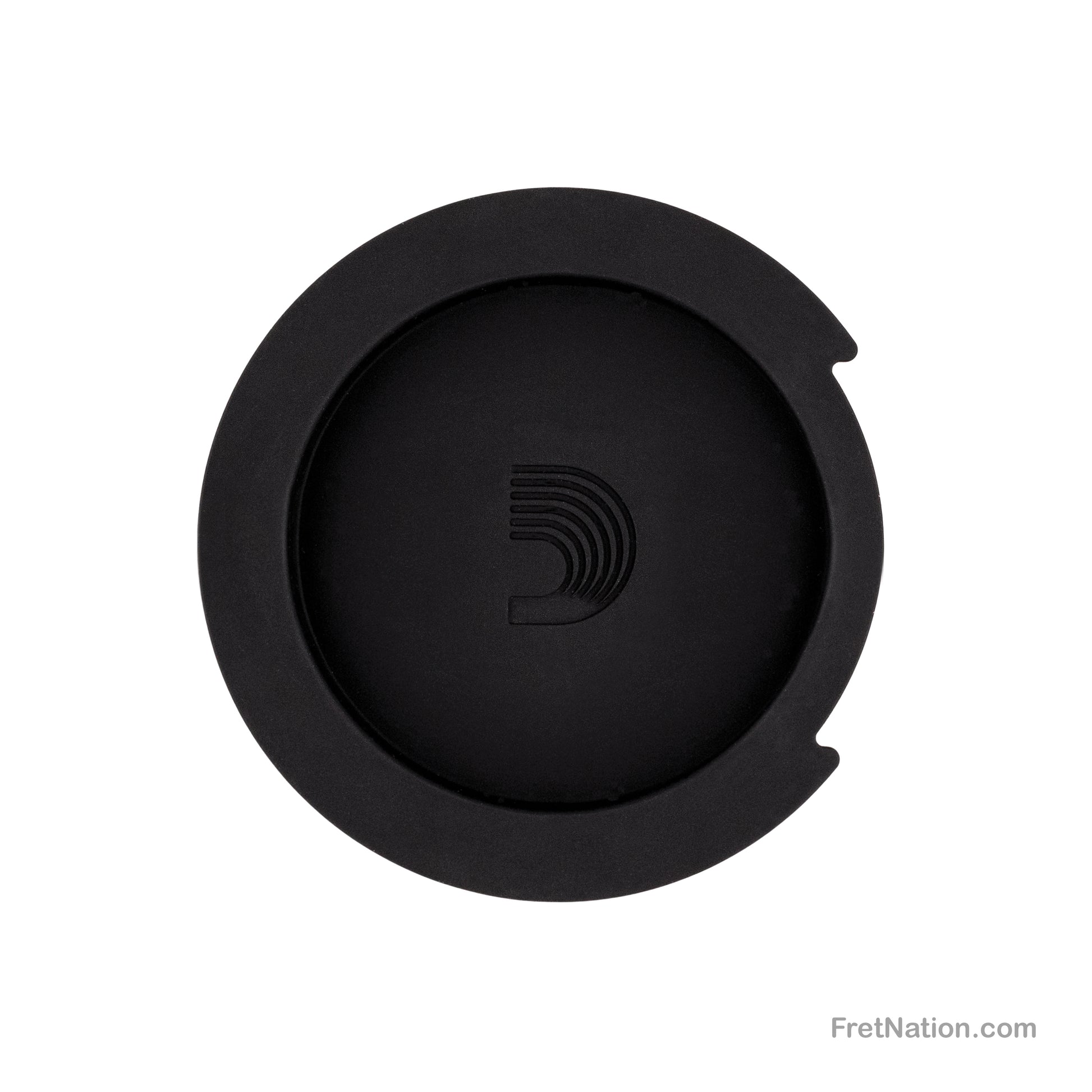 D'Addario D'Addario Screeching Halt Sound Hole Cover for Acoustic Guitar Large Black - PW-SH-01