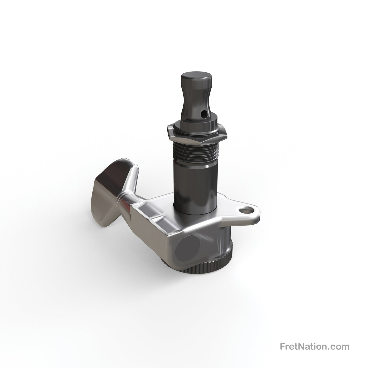 D'Addario D'Addario Auto-Trim Locking Tuning Machines 06 In-Line setup Chrome - PWAT-6R1