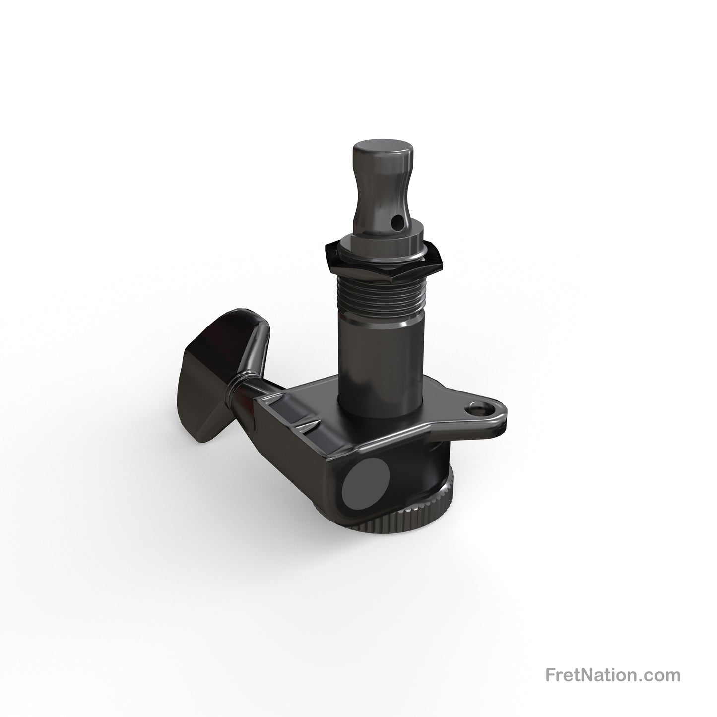 D'Addario D'Addario Auto-Trim Locking Tuning Machines 06 In-Line setup Black - PWAT-6R2