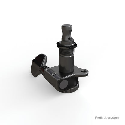 D'Addario D'Addario Auto-Trim Locking Tuning Machines 06 In-Line setup Black - PWAT-6R2