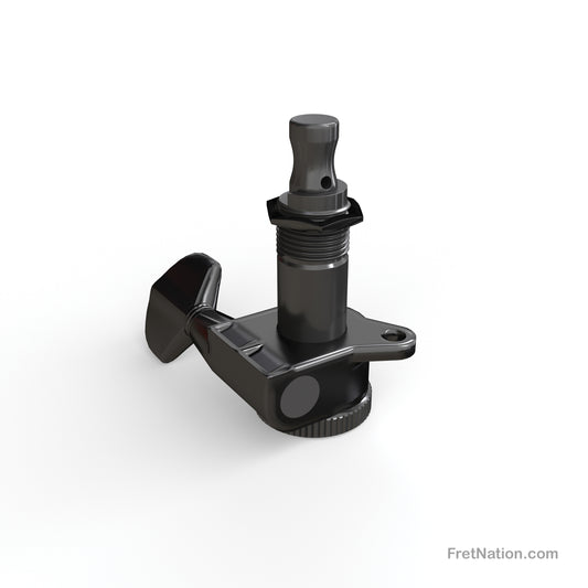 D'Addario D'Addario Auto-Trim Locking Tuning Machines 06 In-Line setup Black - PWAT-6R2