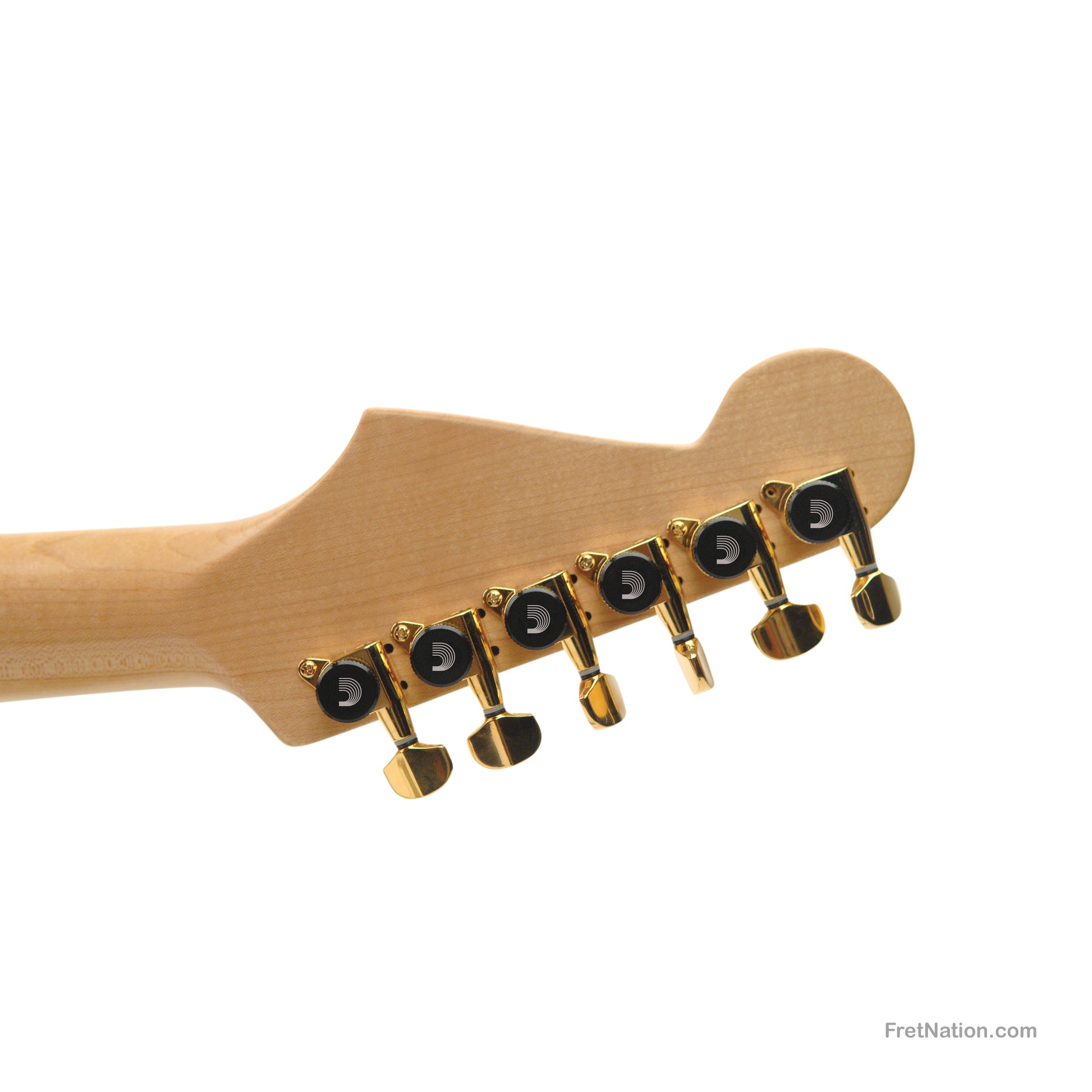 D'Addario D'Addario Auto-Trim Locking Tuning Machines 06 In-Line setup Gold - PWAT-6R3