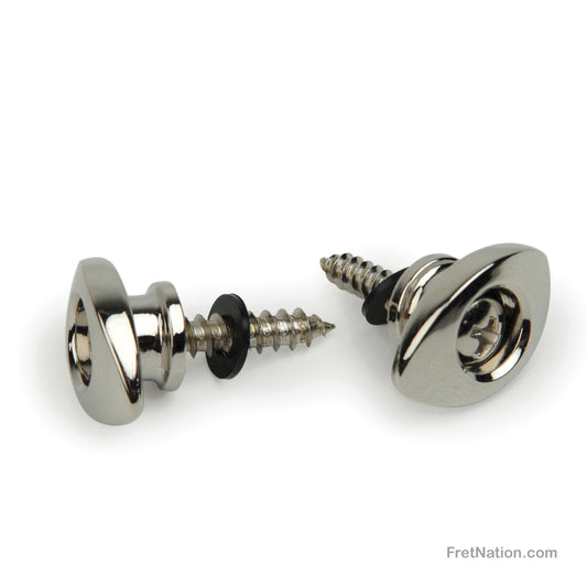 D'Addario D'Addario Elliptical End Pins Chrome - PWEEP202