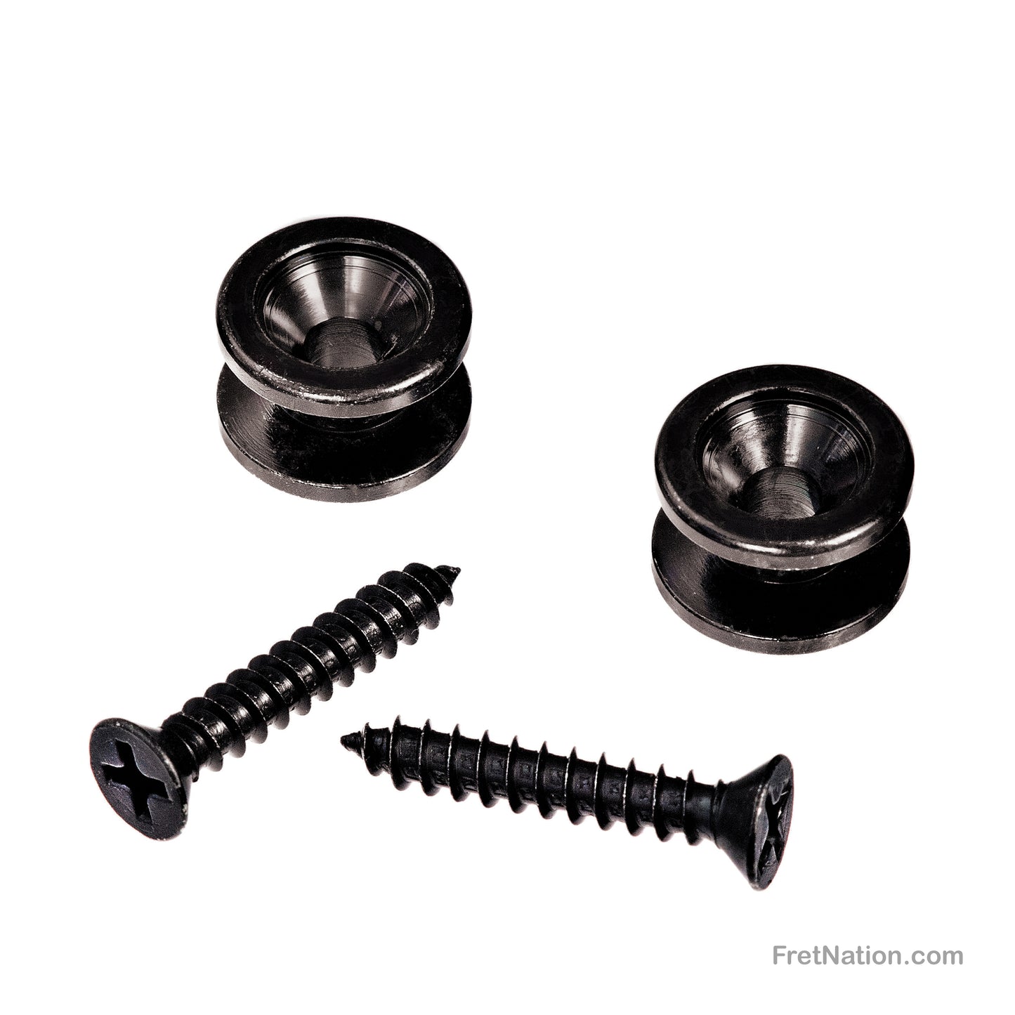 D'Addario D'Addario Solid Brass End Pins Pair Black - PWEP102