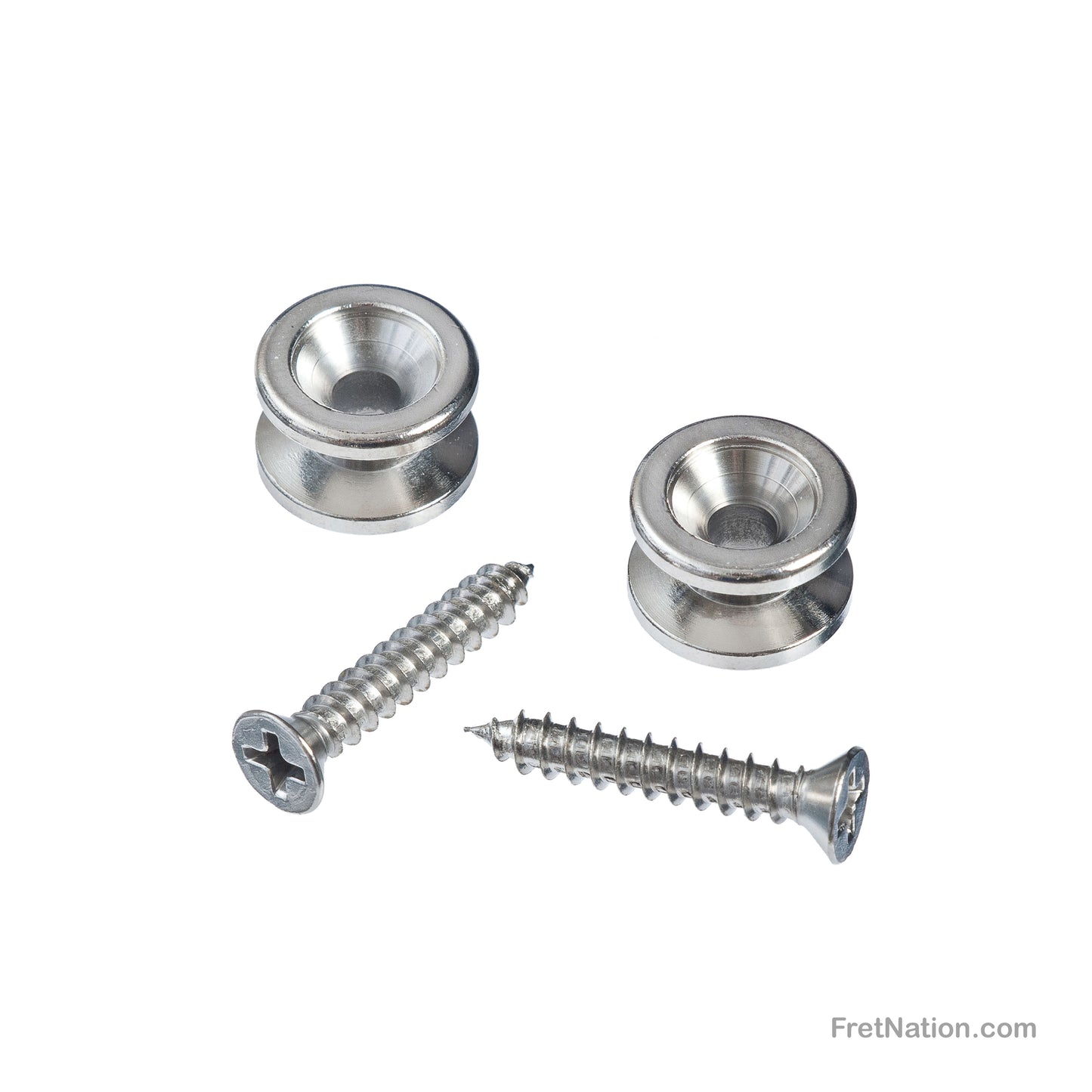 D'Addario D'Addario Solid Brass End Pins Pair Chrome - PWEP202