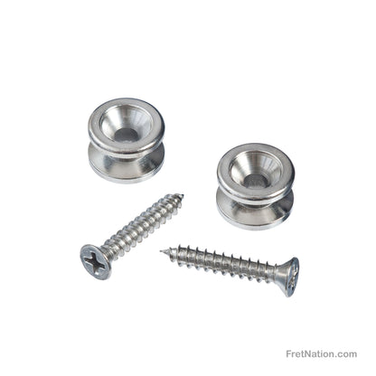D'Addario D'Addario Solid Brass End Pins Pair Chrome - PWEP202