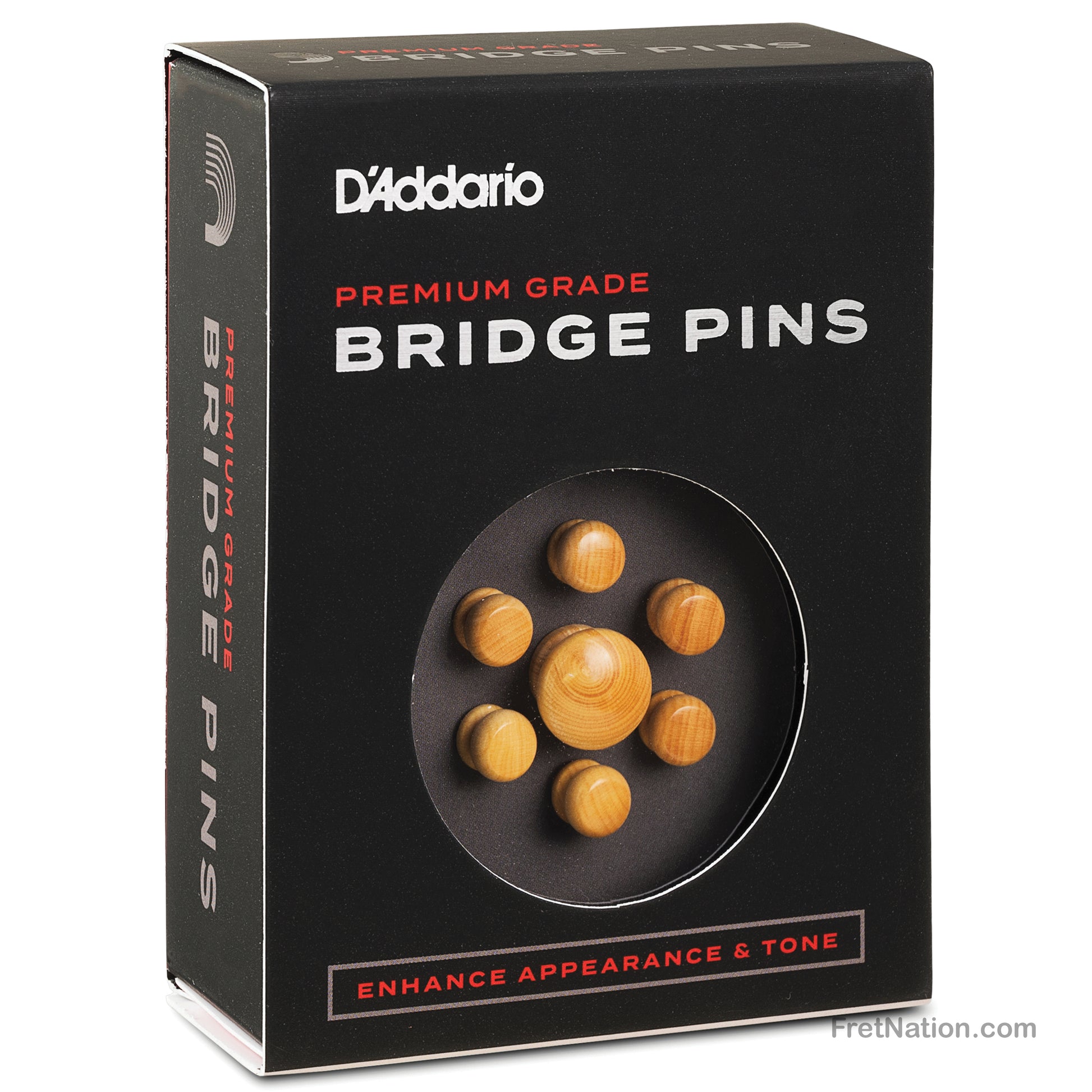 D'Addario D'Addario Boxwood Bridge Pins with End Pin Set - PWPS6