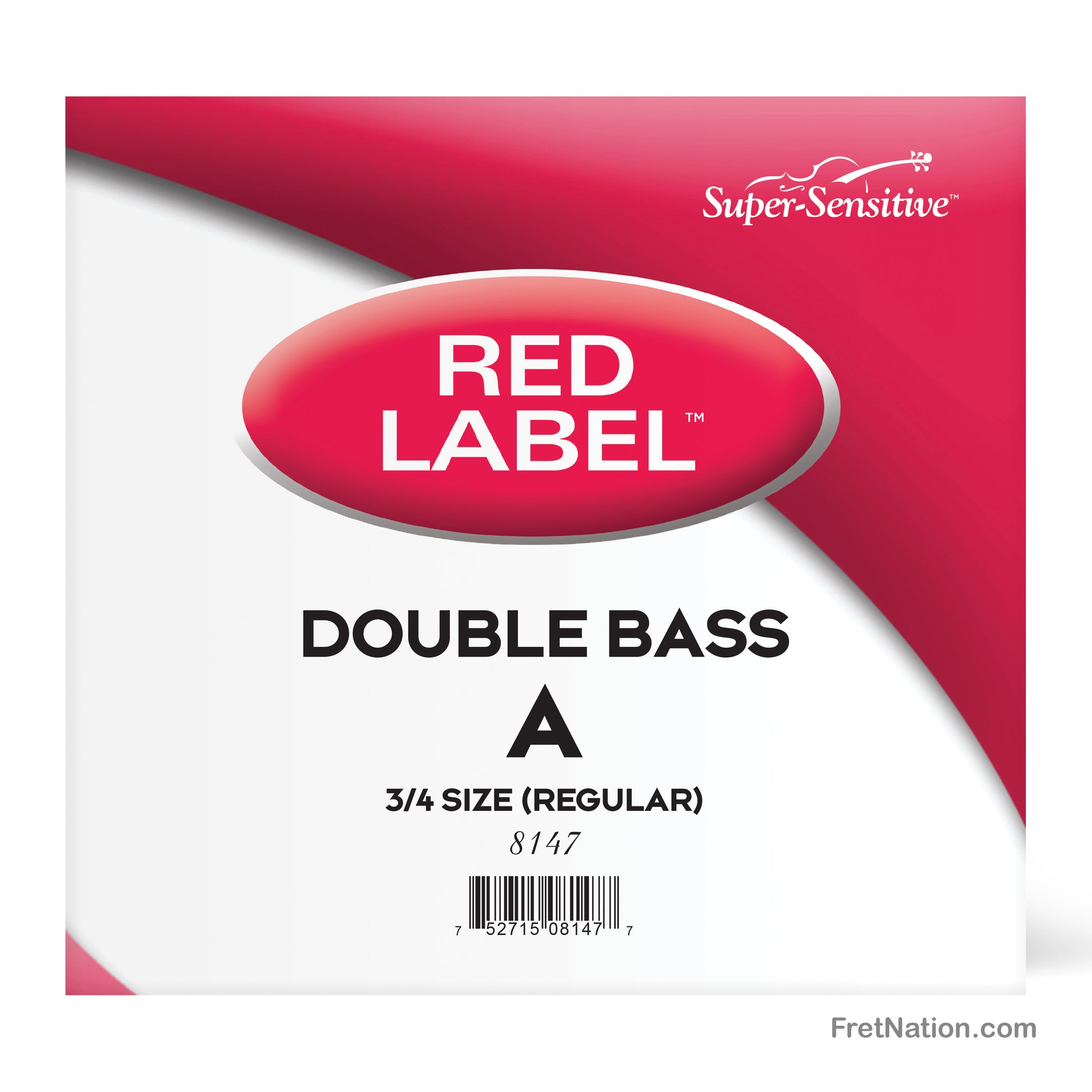 D'Addario D'Addario Red Label Single 3/4 Scale Double Bass A String - 8147 3/4M Medium