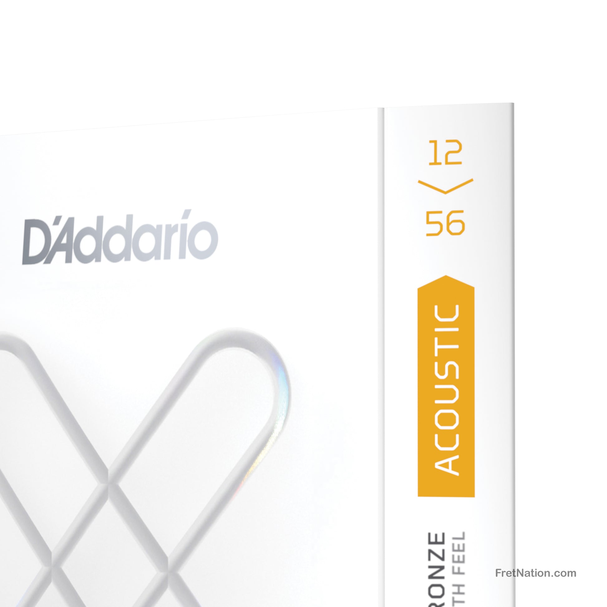 D'Addario D'Addario XS Coated Phosphor Bronze Acoustic Guitar Strings - 6-String 12-56 Light Medium XSAPB1256