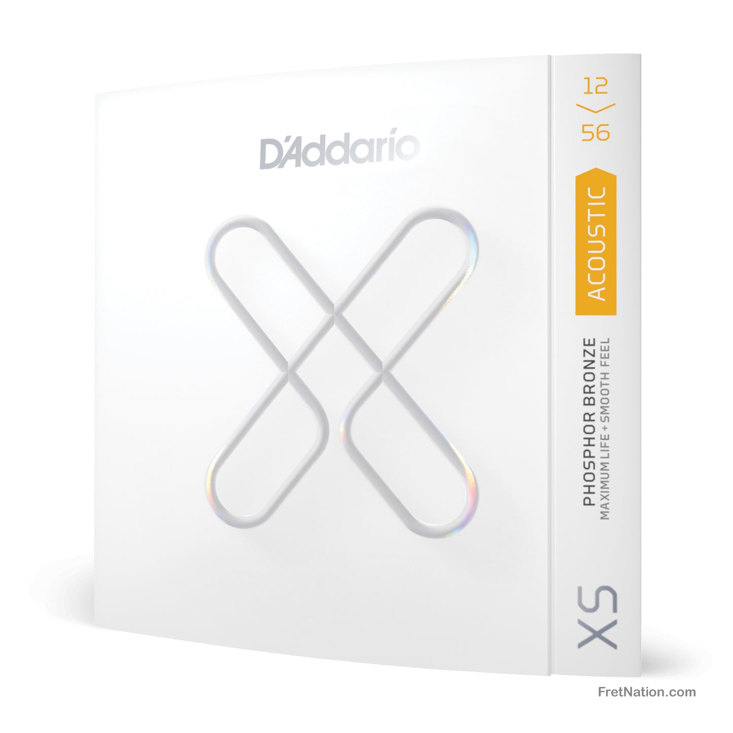 D'Addario D'Addario XS Coated Phosphor Bronze Acoustic Guitar Strings - 6-String 12-56 Light Medium XSAPB1256