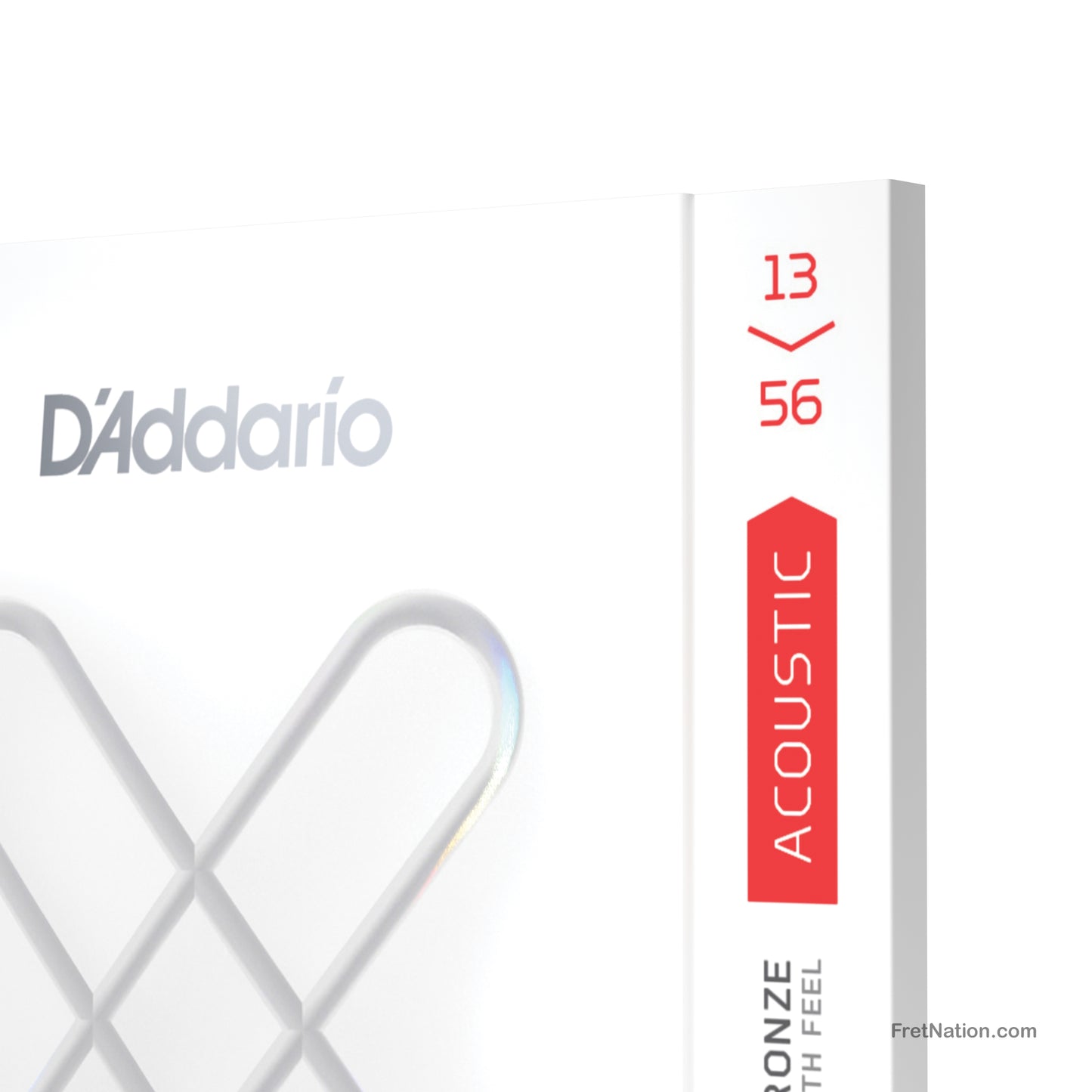 D'Addario D'Addario XS Coated Phosphor Bronze Acoustic Guitar Strings - 6-String 13-56 Medium XSAPB1356