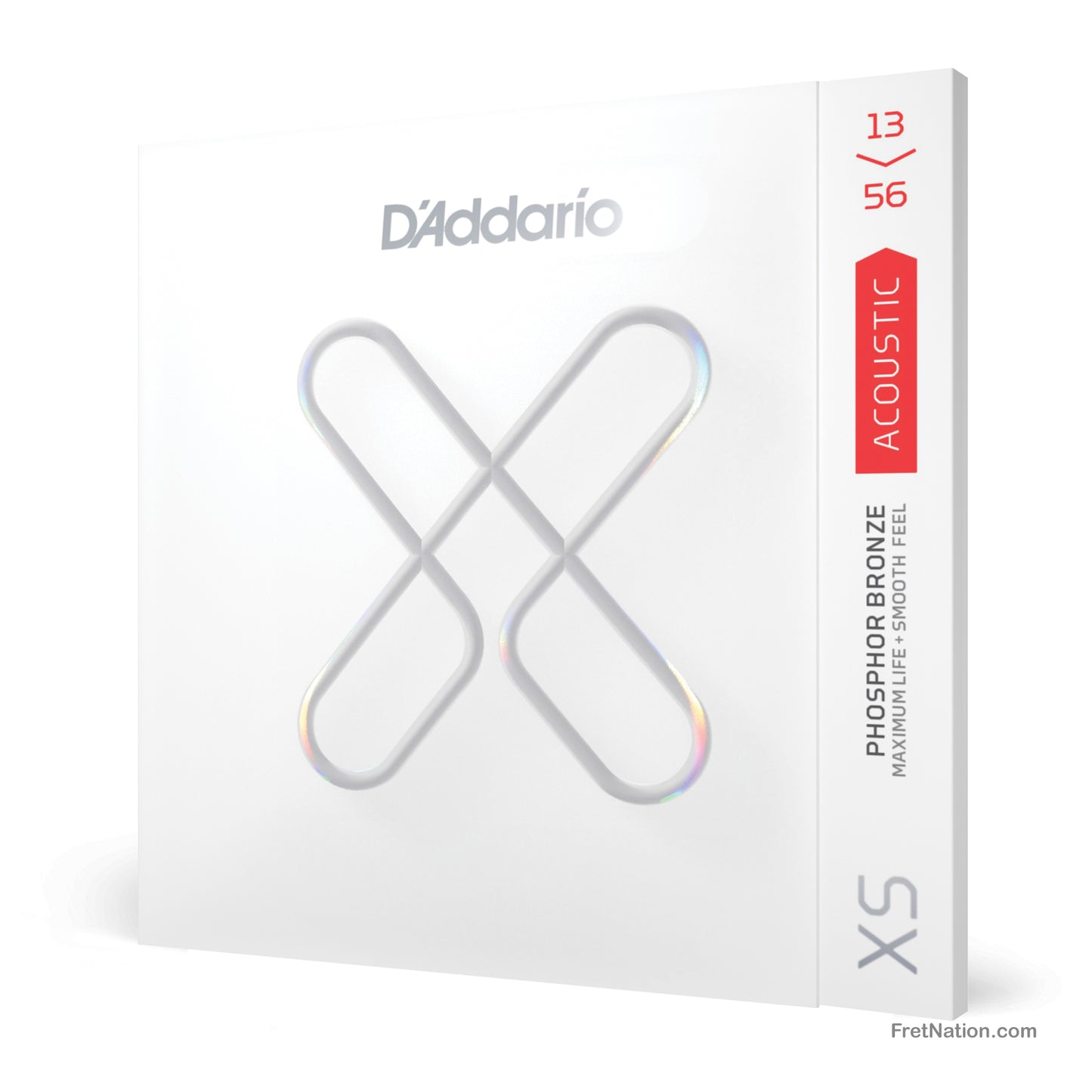 D'Addario D'Addario XS Coated Phosphor Bronze Acoustic Guitar Strings - 6-String 13-56 Medium XSAPB1356