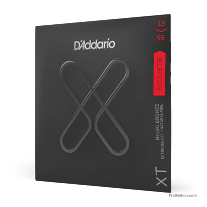 D'Addario D'Addario XT Coated 80/20 Bronze Acoustic Guitar Strings - 6-String 13-56 Medium XTABR1356