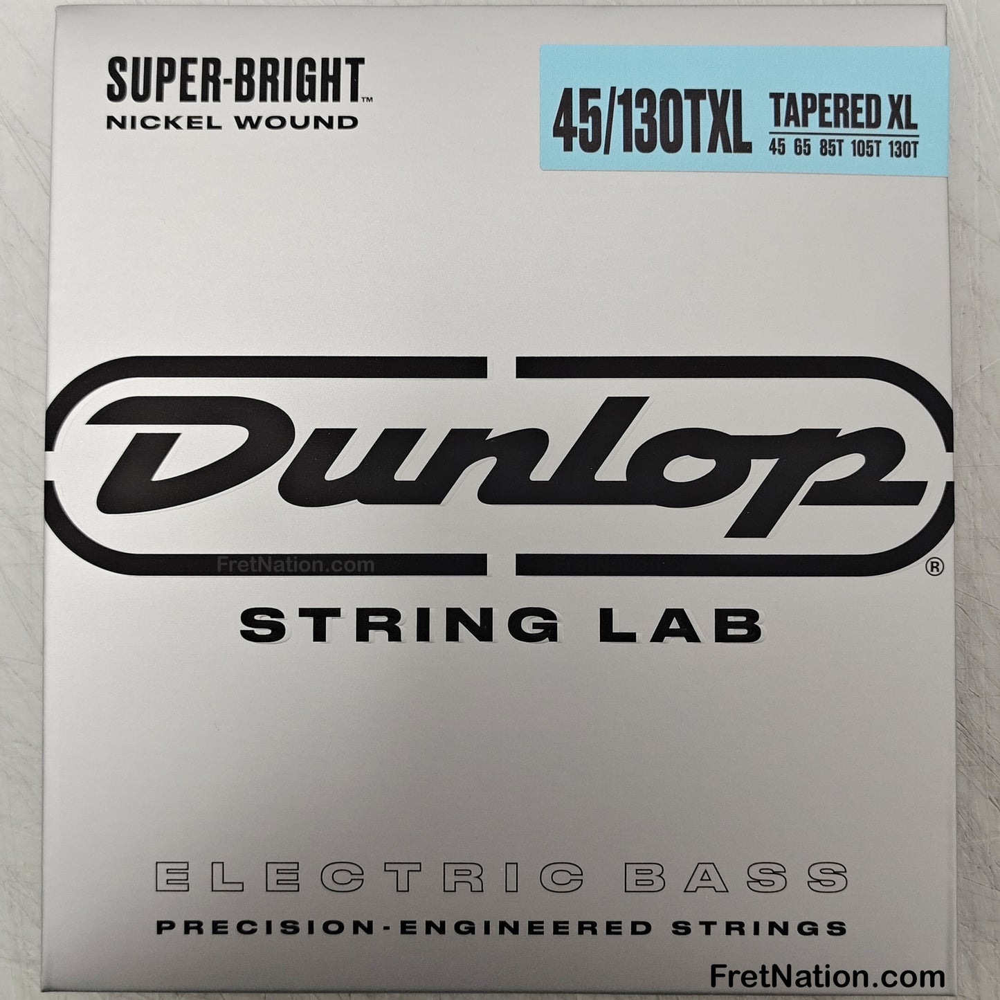 Jim Dunlop Dunlop Super Bright Nickel Plated Steel Electric Bass Strings Super Long Scale Set - 5-String Tapered 45-130T DBSBN45130TXL