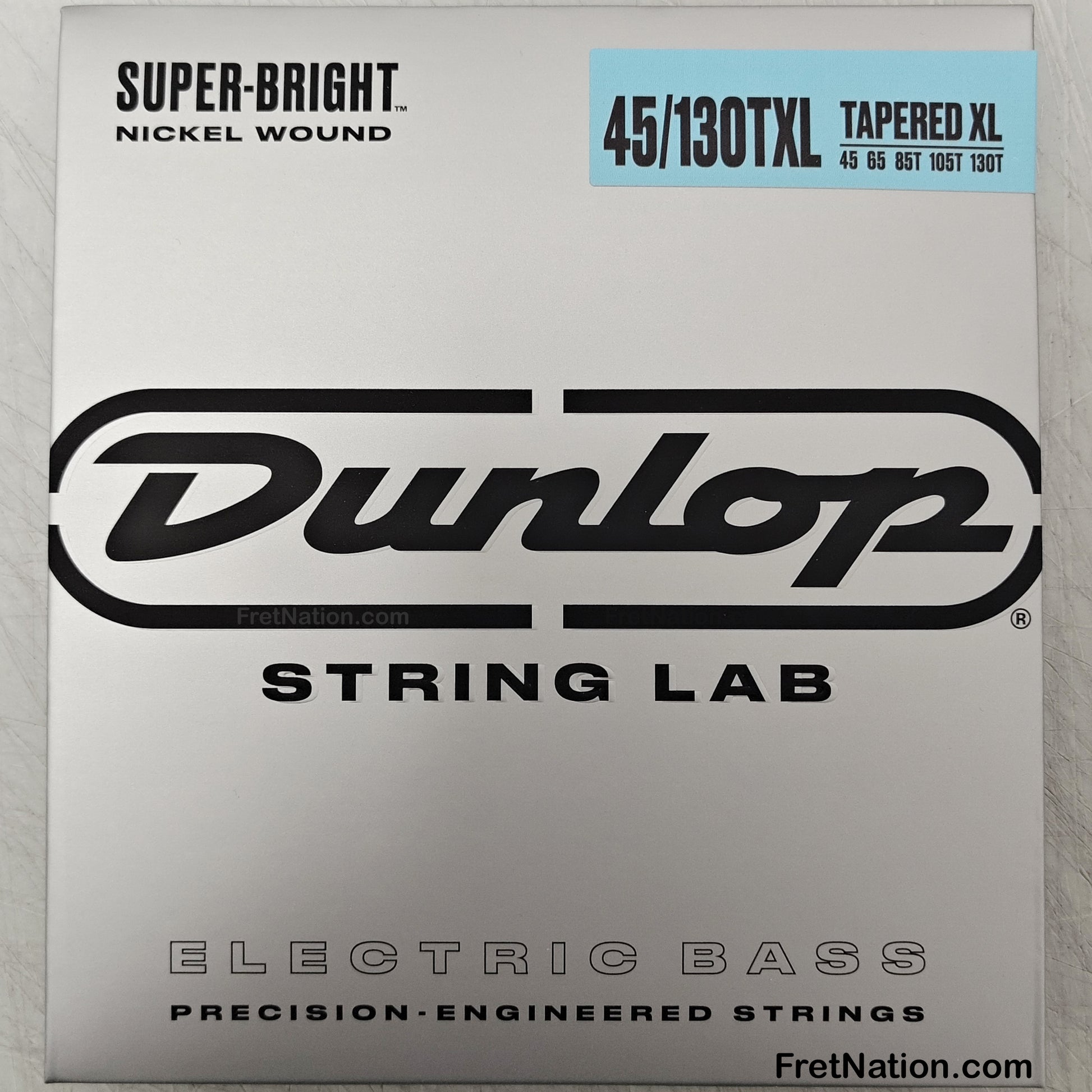 Jim Dunlop Dunlop Super Bright Nickel Plated Steel Electric Bass Strings Super Long Scale Set - 5-String Tapered 45-130T DBSBN45130TXL