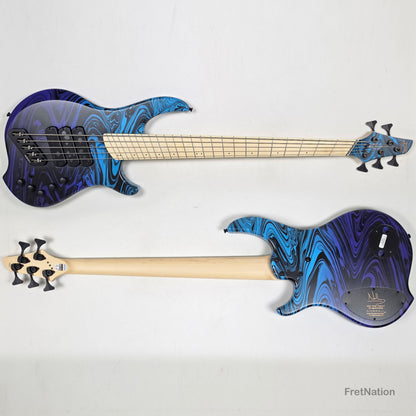 Dingwall Dingwall NG3 5-String Purple Blue Fade Swirl Multi-Scale - 9.02lbs #21741