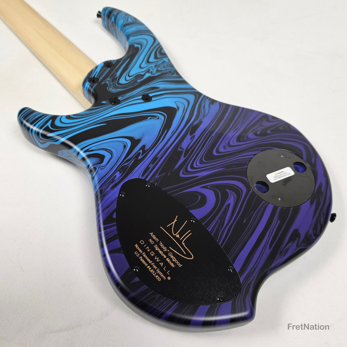 Dingwall Dingwall NG3 5-String Purple Blue Fade Swirl Multi-Scale - 9.02lbs #21741