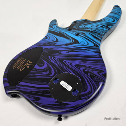 Dingwall Dingwall NG3 5-String Purple Blue Fade Swirl Multi-Scale - 9.02lbs #21741