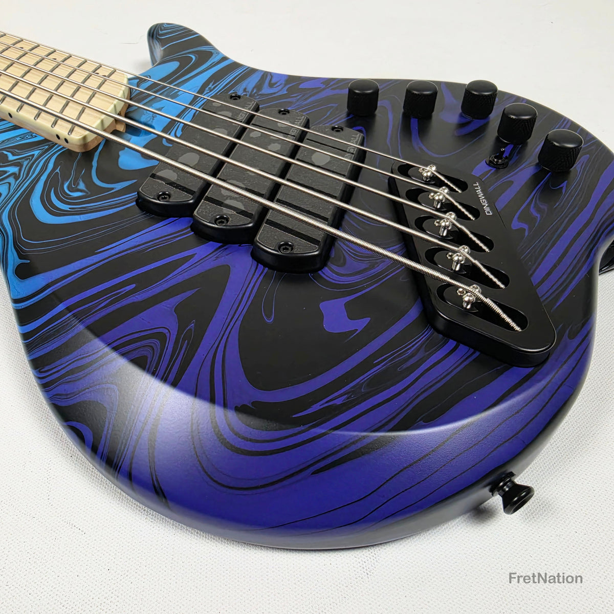 Dingwall Dingwall NG3 5-String Purple Blue Fade Swirl Multi-Scale - 9.02lbs #21741