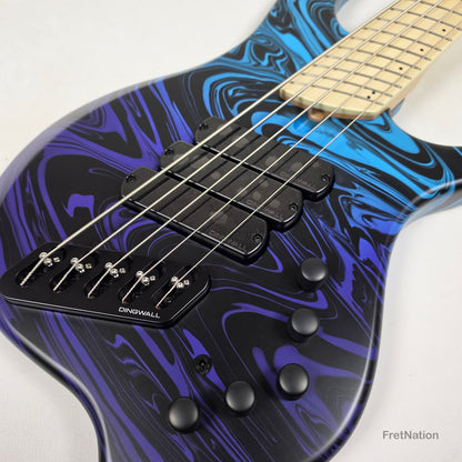 Dingwall Dingwall NG3 5-String Purple Blue Fade Swirl Multi-Scale - 9.02lbs #21741