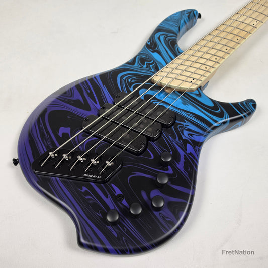 Dingwall Dingwall NG3 5-String Purple Blue Fade Swirl Multi-Scale - 9.02lbs #21741