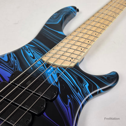 Dingwall Dingwall NG3 5-String Purple Blue Fade Swirl Multi-Scale - 9.00lbs #21751