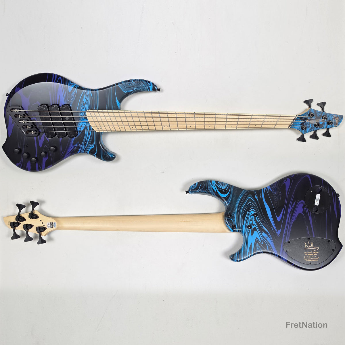Dingwall Dingwall NG3 5-String Purple Blue Fade Swirl Multi-Scale - 9.00lbs #21751