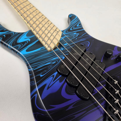 Dingwall Dingwall NG3 5-String Purple Blue Fade Swirl Multi-Scale - 9.00lbs #21755