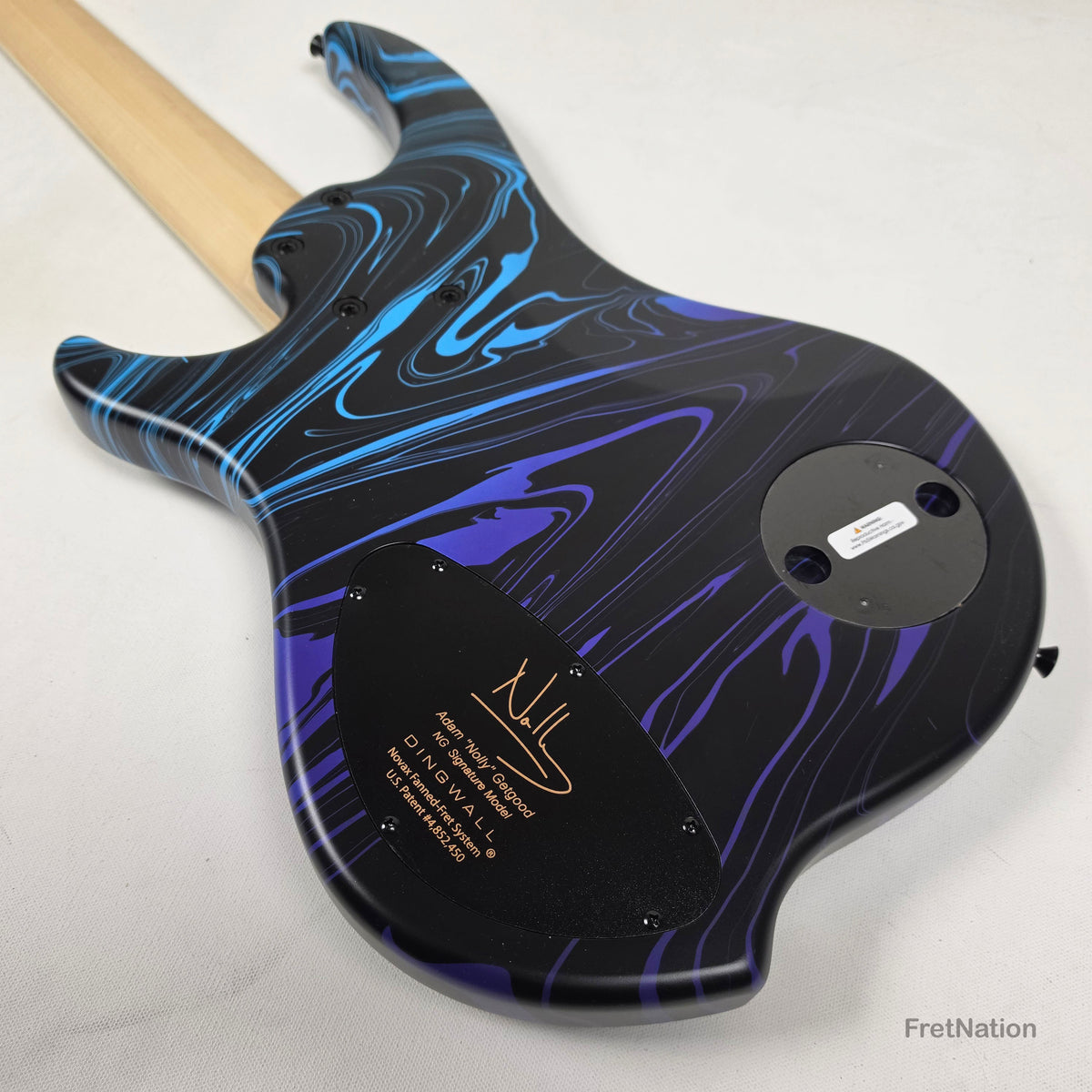 Dingwall Dingwall NG3 5-String Purple Blue Fade Swirl Multi-Scale - 8.92lbs #21822