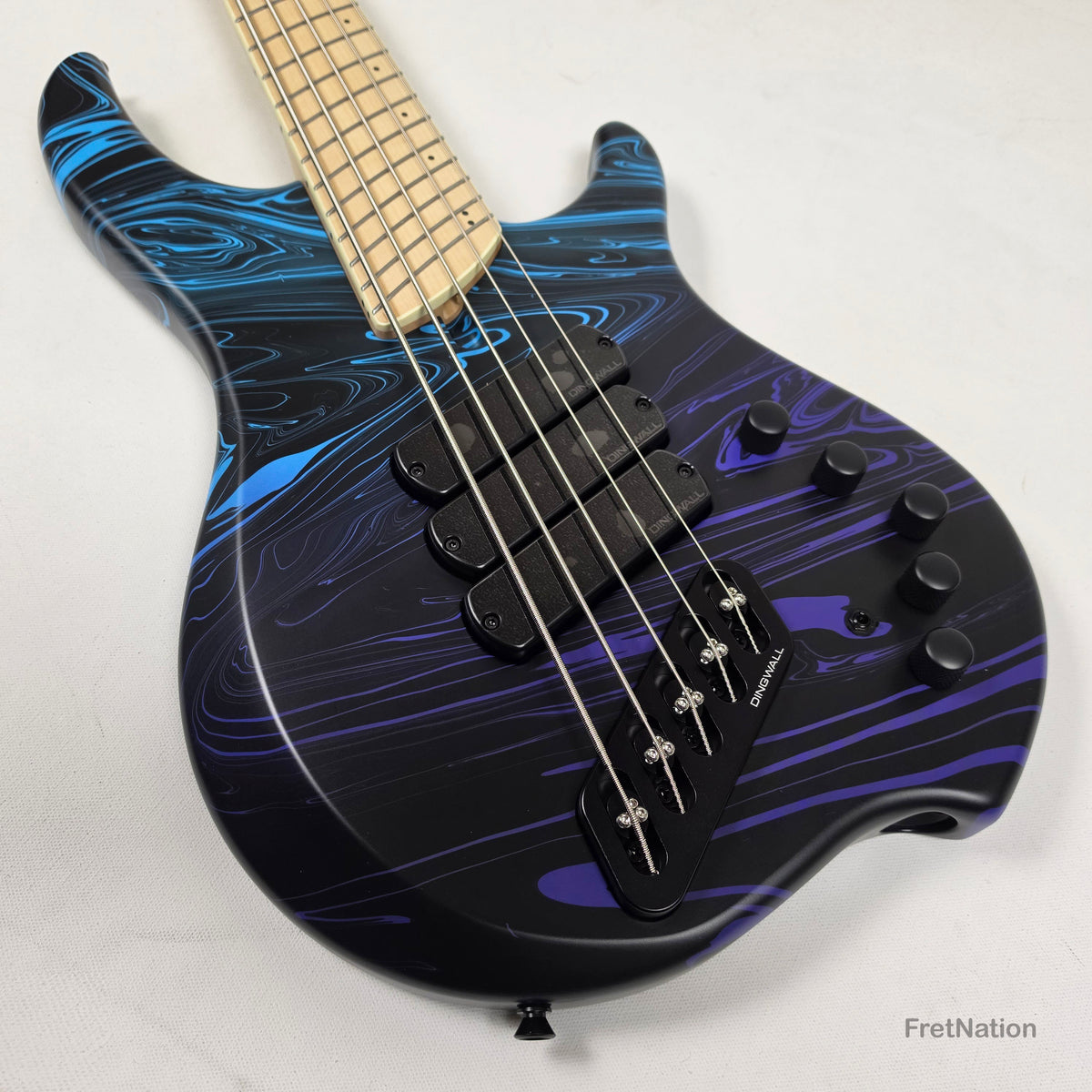 Dingwall Dingwall NG3 5-String Purple Blue Fade Swirl Multi-Scale - 8.92lbs #21822