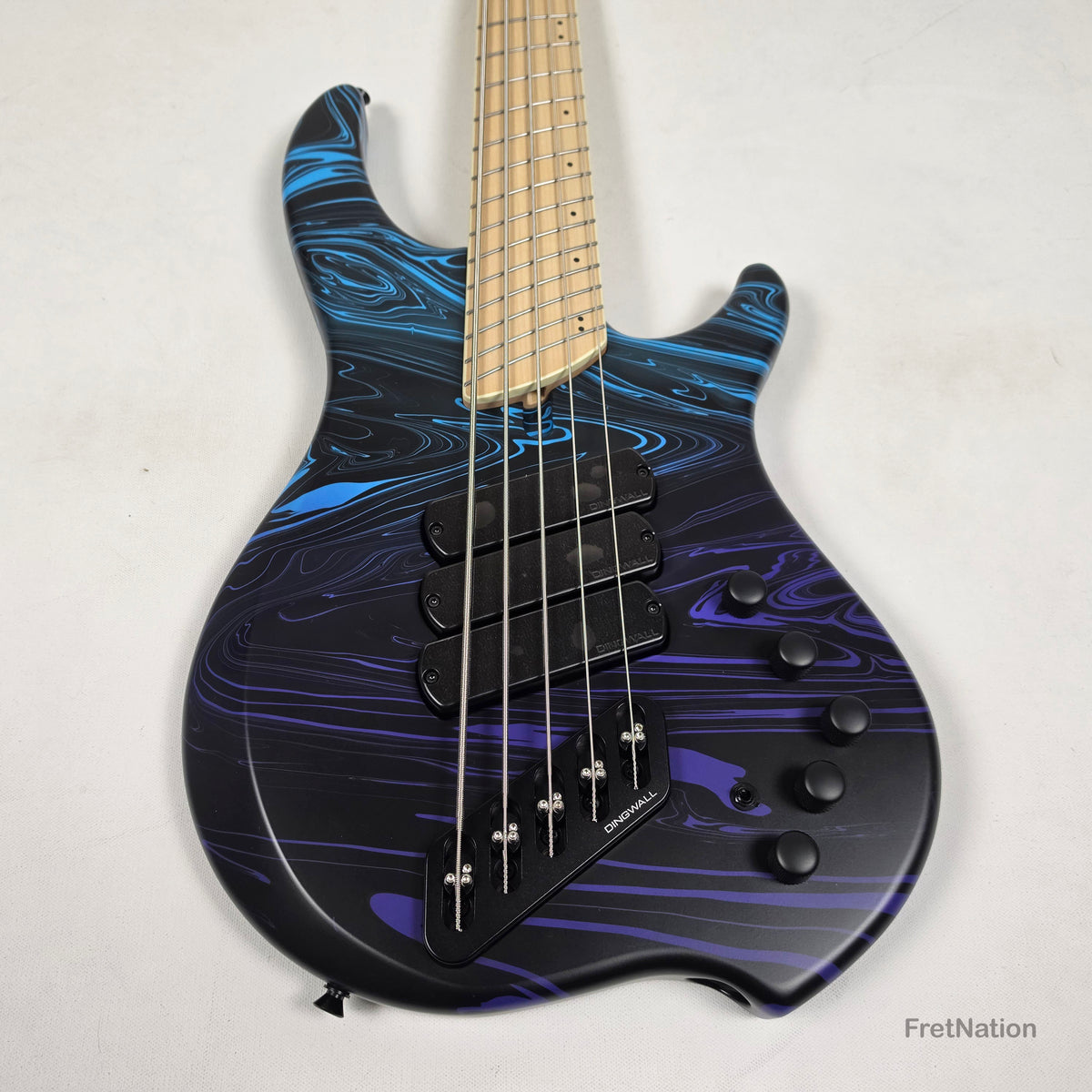 Dingwall Dingwall NG3 5-String Purple Blue Fade Swirl Multi-Scale - 8.92lbs #21822